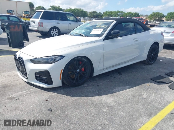 2023 BMW 4 Series 430i with VIN WBA23AT06PCL13531, listed as a IAAI auction lot 41528176 with 26,961 mi miles. Bid and sale history available at carsss.com. Image 16.