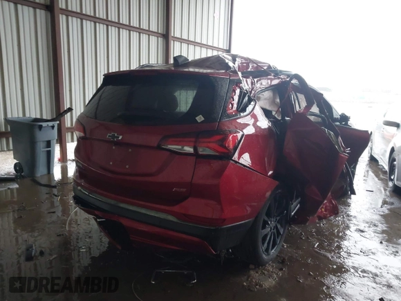 2023 Chevrolet Equinox RS with VIN 3GNAXMEG5PS135773, listed as a IAAI auction lot 42135401 with 49,749 mi miles and . Bid and sale history available at DreamBid. Image 4.