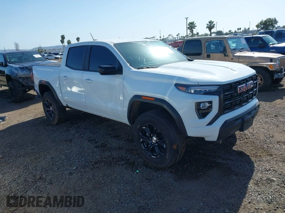 2024 GMC Canyon 4WD Elevation with VIN 1GTP6BEK9R1130353, listed as a IAAI auction lot 41967300 with 10,966 mi miles and . Bid and sale history available at carsss.com. Image 1.