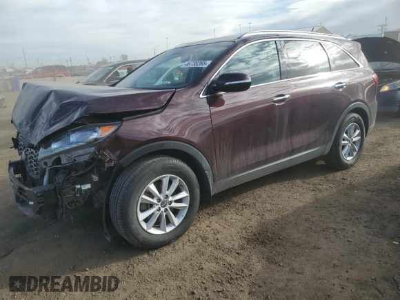 2020 Kia Sorento LX with VIN 5XYPG4A32LG650912, listed as a Copart auction lot 46738265 with 77,224 mi miles and Salvage Title. Bid and sale history available at carsss.com. Image 1.