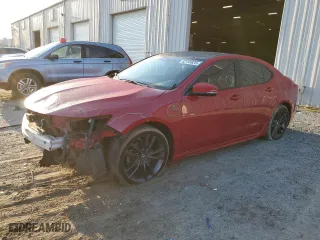 2019 Acura TLX w/A-Spec Pkg with VIN 19UUB2F60KA005121, listed as a Copart auction lot 52135825 with 87,802 mi miles and Salvage Title. Bid and sale history available at carsss.com. Image 1.