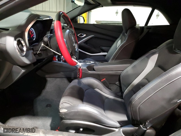 2022 Chevrolet Camaro LT1 with VIN 1G1FF3D78N0125118, listed as a Copart auction lot 73694724 with 5,100 mi miles and Salvage Title. Bid and sale history available at carsss.com. Image 7.