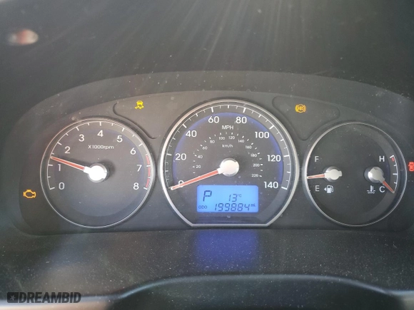2010 Hyundai Santa Fe GLS with VIN 5NMSG3AB3AH401534, listed as a Copart auction lot 54434105 with 199,884 mi miles and Clean Title. Bid and sale history available at carsss.com. Image 9.