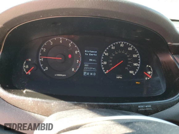 2011 Hyundai Azera Limited with VIN KMHFC4DF7BA525220, listed as a Copart auction lot 55420475 with 157,129 mi miles and Clean Title. Bid and sale history available at DreamBid. Image 9.