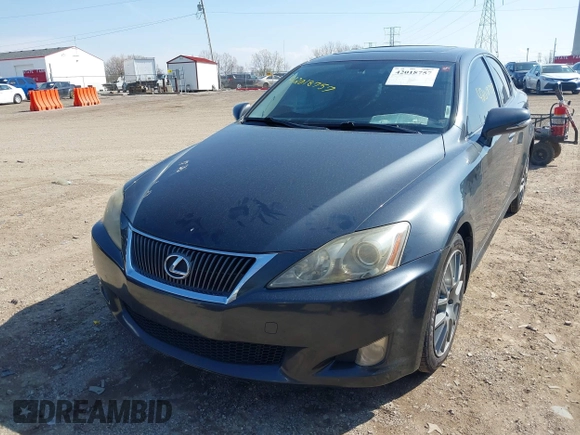 2009 Lexus IS 250 with VIN JTHCK262695031375, listed as a IAAI auction lot 42018757 with 170,000 mi miles and . Bid and sale history available at DreamBid. Image 17.