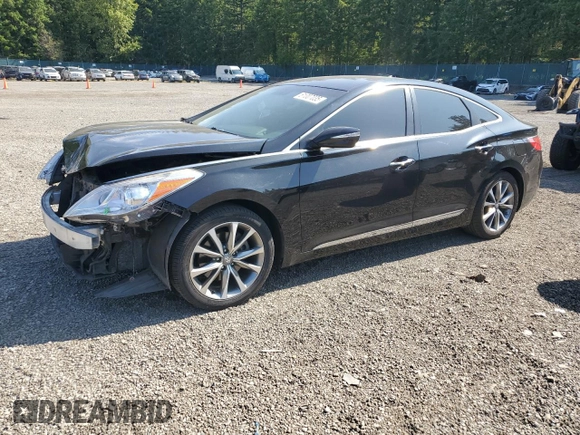 2017 Hyundai Azera with VIN KMHFG4JG2HA588977, listed as a Copart auction lot 61007035 with 76,379 mi miles and Salvage title. Bid and sale history available at DreamBid. Image 1.