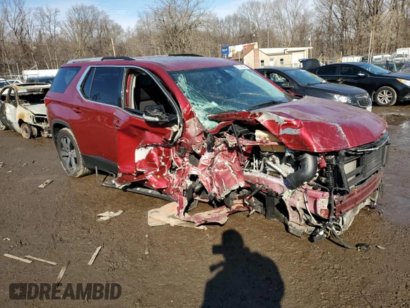 2018 Chevrolet Traverse LT Leather with VIN 1GNEVHKW5JJ125960, listed as a Copart auction lot 81744224 with 66,418 mi miles and Salvage Title. Bid and sale history available at carsss.com. Image 4.