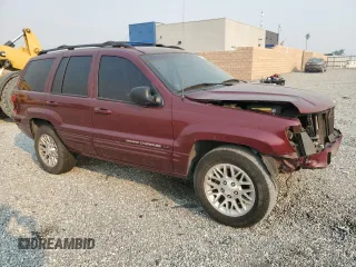 2002 Jeep Grand Cherokee Limited with VIN 1J4GX58S82C230247, listed as a Copart auction lot 73573554 with 160,357 mi miles and Salvage Title. Bid and sale history available at DreamBid. Image 4.