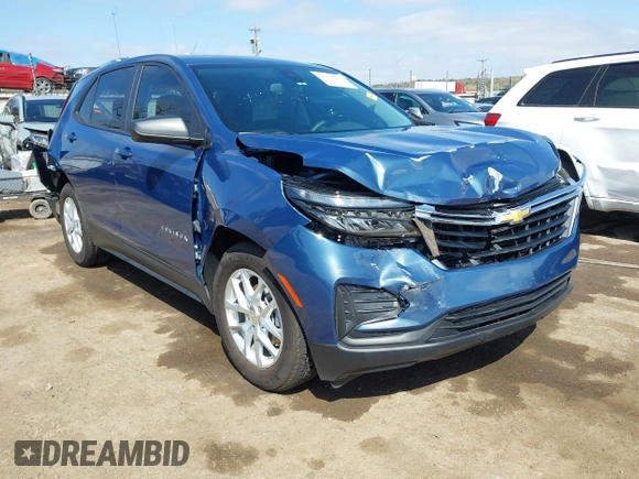 2024 Chevrolet Equinox LS with VIN 3GNAXHEG7RL221848, listed as a IAAI auction lot 41916003 with 10,249 mi miles and . Bid and sale history available at DreamBid. Image 1.