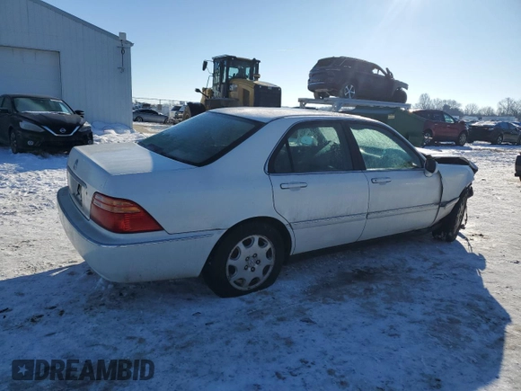 2000 Acura RL with VIN JH4KA9651YC013698, listed as a Copart auction lot 88797885 with 0 mi miles and Salvage Title. Bid and sale history available at carsss.com. Image 3.