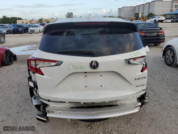 2024 Acura RDX with VIN 5J8TC2H37RL006292, listed as a Copart auction lot 78689494 with 5,909 mi miles and Salvage Title. Bid and sale history available at carsss.com. Image 6.