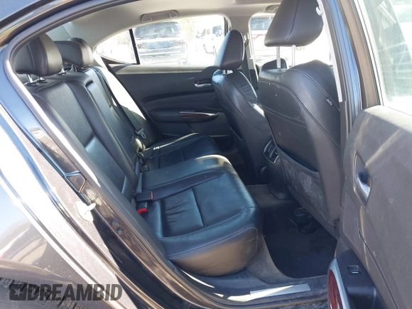 2015 Acura TLX V6 Tech with VIN 19UUB3F55FA000872, listed as a IAAI auction lot 41586406 with 142,067 mi miles. Bid and sale history available at carsss.com. Image 8.