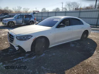 2021 Mercedes-Benz S 580 z VIN W1K6G7GB8MA045263, wystawiony jako Copart lot #48151285 z przebiegiem Nie podano mil oraz Szkoda całkowita • Salvage title. Historia ofert i sprzedaży dostępna na DreamBid. Obrazek 1.