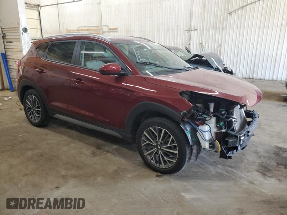 2019 Hyundai Tucson Ultimate with VIN KM8J3CAL8KU014192, listed as a Copart auction lot 49346385 with 57,079 mi miles and Salvage Title. Bid and sale history available at carsss.com. Image 4.