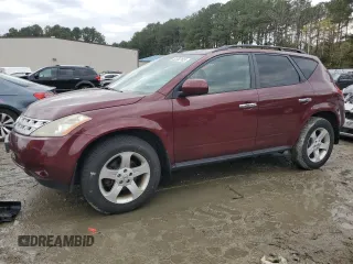 2005 Nissan Murano SL with VIN JN8AZ08W15W413430, listed as a Copart auction lot 52550105 with 156,401 mi miles and Salvage Title. Bid and sale history available at carsss.com. Image 1.