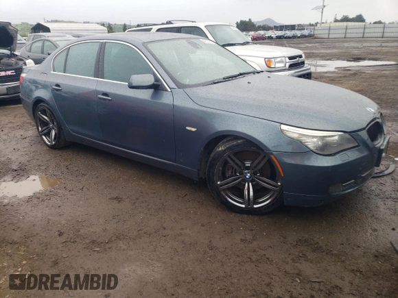 2008 BMW 5 Series 550i with VIN WBANW53508CT34559, listed as a Copart auction lot 49057624 with 119,058 mi miles and Salvage Title. Bid and sale history available at carsss.com. Image 4.