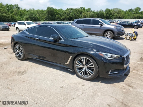 2017 Infiniti Q60 2.0t Premium with VIN JN1CV7EK1HM110211, listed as a Copart auction lot 54837424 with 77,152 mi miles and Salvage Title. Bid and sale history available at carsss.com. Image 4.