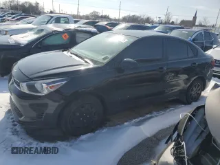 2023 Kia Rio LX with VIN 3KPA24AD5PE605091, listed as a Copart auction lot 42724345 with 25,729 mi miles and Salvage Title. Bid and sale history available at carsss.com. Image 1.