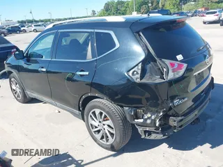 2015 Nissan Rogue SL with VIN 5N1AT2MT6FC755975, listed as a IAAI auction lot 41816748 with 141,648 mi miles. Bid and sale history available at carsss.com. Image 3.