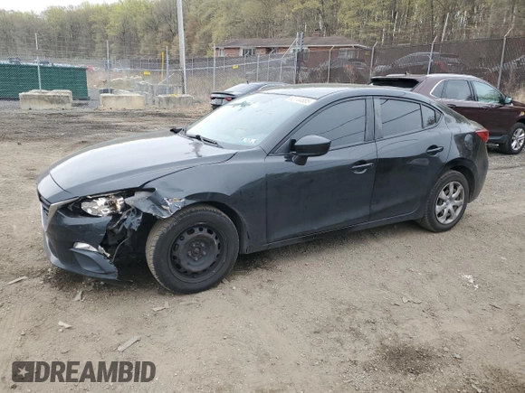 2016 Mazda 3 i Sport with VIN JM1BM1T7XG1341292, listed as a Copart auction lot 52744885 with 112,195 mi miles and Salvage Title. Bid and sale history available at DreamBid. Image 1.
