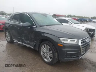 2019 Audi Q5 Premium Plus z VIN WA1BNAFYXK2045638, wystawiony jako IAAI lot #41892301 z przebiegiem 65 534 mil mil oraz . Historia ofert i sprzedaży dostępna na DreamBid. Obrazek 1.