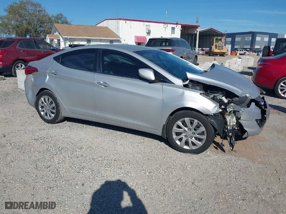 2013 Hyundai Elantra GLS PZEV with VIN KMHDH4AE1DU531942, listed as a IAAI auction lot 41802232 with 108,241 mi miles. Bid and sale history available at carsss.com. Image 1.