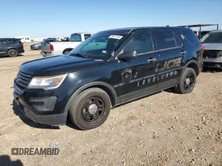 2017 Ford Police Interceptor Utility z VIN 1FM5K8AT9HGC34661, wystawiony jako Copart lot #55511315 z przebiegiem 68 705 mil mil oraz Czysty tytuł • Clean title. Historia ofert i sprzedaży dostępna na DreamBid. Obrazek 1.