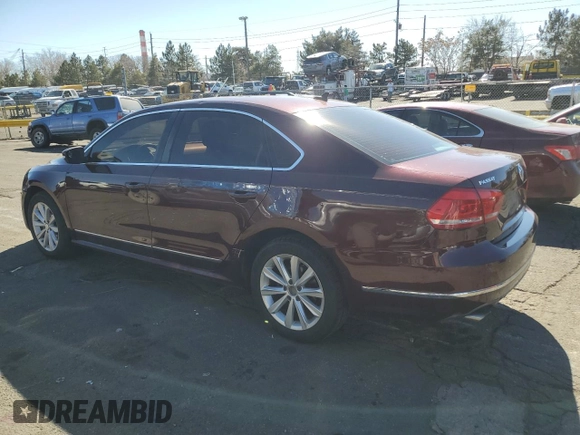 2013 Volkswagen Passat SEL Premium z VIN 1VWCH7A3XDC014934, wystawiony jako Copart lot #47226015 z przebiegiem 163 443 mil mil oraz Czysty tytuł • Clean title. Historia ofert i sprzedaży dostępna na DreamBid. Obrazek 2.