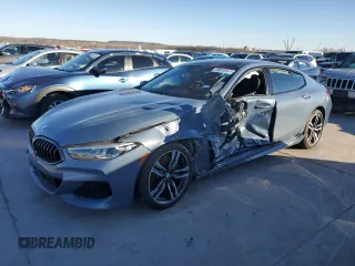 2021 BMW 8 Series 840i with VIN WBAGV4C08MCG48273, listed as a Copart auction lot 38505543 with 0 mi miles. Bid and sale history available at carsss.com. Image 1.
