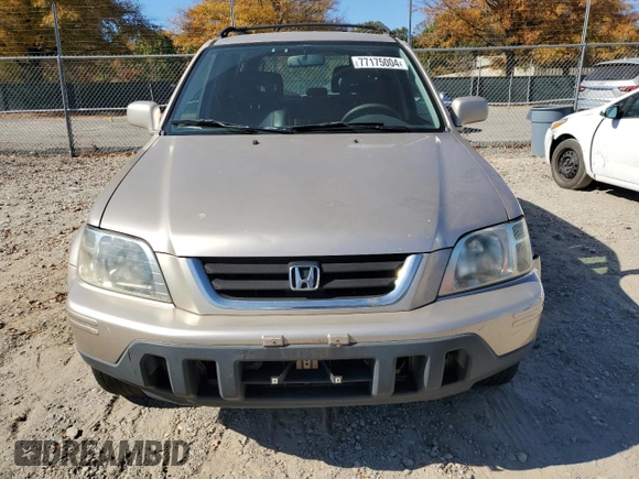 2001 Honda CR-V SE with VIN JHLRD18781S020802, listed as a Copart auction lot 77175004 with 208,000 mi miles and Salvage Title. Bid and sale history available at carsss.com. Image 5.