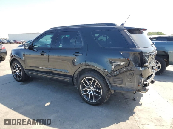 2018 Ford Explorer Sport with VIN 1FM5K8GT3JGB57766, listed as a Copart auction lot 55420595 with 117,350 mi miles and Salvage title. Bid and sale history available at DreamBid. Image 2.
