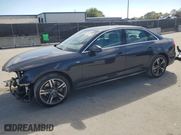 2017 Audi A4 Premium Plus with VIN WAUENAF41HN058699, listed as a Copart auction lot 48110775 with 69,876 mi miles and Salvage Title. Bid and sale history available at carsss.com. Image 1.