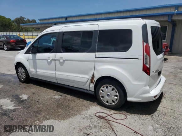 2018 Ford Transit Connect XLT with VIN NM0GE9F77J1372937, listed as a Copart auction lot 59725445 with 156,553 mi miles and Salvage title. Bid and sale history available at DreamBid. Image 2.
