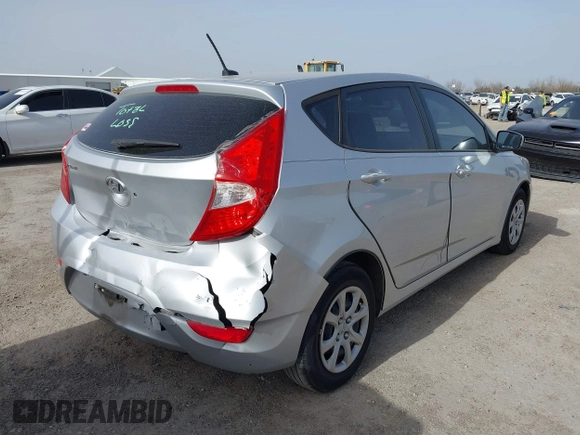 2013 Hyundai Accent GS with VIN KMHCT5AE0DU080535, listed as a IAAI auction lot 41750124 with 81,106 mi miles and . Bid and sale history available at DreamBid. Image 4.
