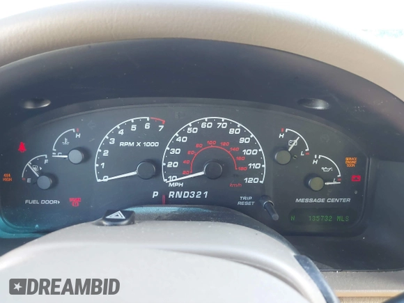 2002 Ford Explorer Eddie Bauer with VIN 1FMZU74W72ZB92918, listed as a IAAI auction lot 41777633 with 135,732 mi miles and . Bid and sale history available at DreamBid. Image 7.