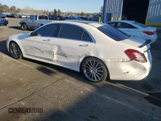 2016 Mercedes-Benz S 550 with VIN WDDUG8CBXGA212892, listed as a Copart auction lot 43206735 with 75,907 mi miles and Salvage Title. Bid and sale history available at carsss.com. Image 2.