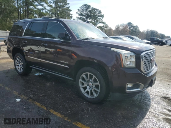 2017 GMC Yukon Denali with VIN 1GKS1CKJ9HR287234, listed as a Copart auction lot 42781565 with 155,874 mi miles and Salvage Title. Bid and sale history available at carsss.com. Image 4.