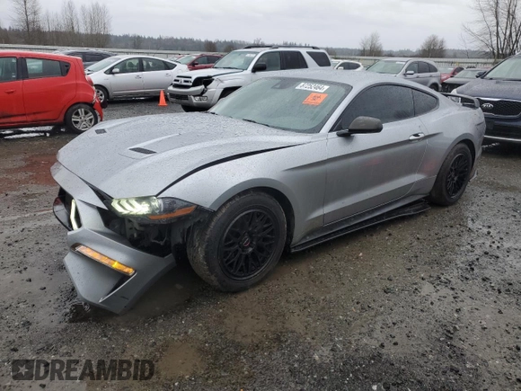 2021 Ford Mustang EcoBoost with VIN 1FA6P8TH3M5138829, listed as a Copart auction lot 87252464 with 59,644 mi miles and Salvage Title. Bid and sale history available at carsss.com. Image 1.