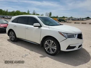 2018 Acura MDX Technology with VIN 5J8YD4H57JL000142, listed as a Copart auction lot 54399715 with 82,776 mi miles and Salvage title. Bid and sale history available at DreamBid. Image 4.