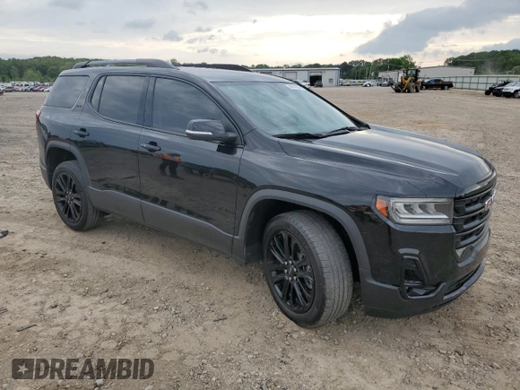 2022 GMC Acadia SLT with VIN 1GKKNMLS1NZ112912, listed as a Copart auction lot 54894185 with 62,706 mi miles and Salvage title. Bid and sale history available at DreamBid. Image 4.