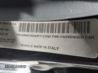 2015 Maserati Ghibli с VIN ZAM57XSA2F1133762, выставлен на аукционе IAAI как лот 42484050 с пробегом 83 948 миль миль и . История ставок и продаж доступна на DreamBid. Изображение 9.