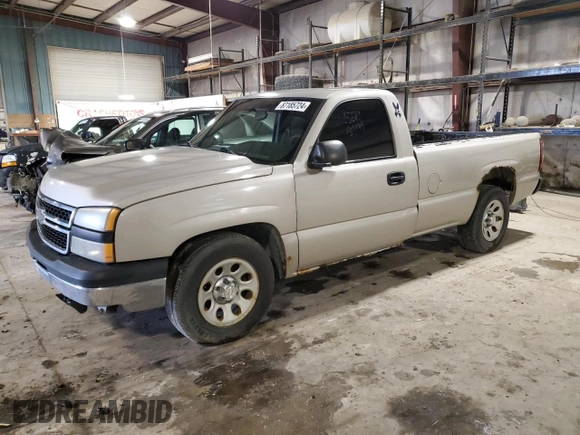 2006 Chevrolet Silverado 1500 Work Truck with VIN 1GCEC14V06E193092, listed as a Copart auction lot 87185724 with 95,040 mi miles and Clean Title. Bid and sale history available at carsss.com. Image 1.