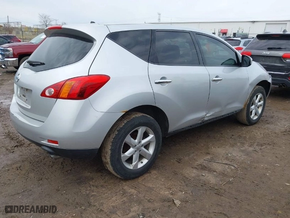 2010 Nissan Murano S with VIN JN8AZ1MU1AW018202, listed as a IAAI auction lot 41968166 with 188,441 mi miles. Bid and sale history available at carsss.com. Image 4.