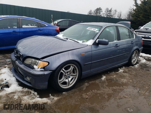 2002 BMW 3 Series 330i with VIN WBAEV53482KM01948, listed as a Copart auction lot 44892145 with 181,954 mi miles and Salvage Title. Bid and sale history available at carsss.com. Image 1.