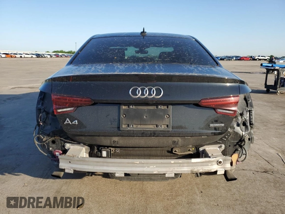 2019 Audi A4 Premium Plus с VIN WAUENAF41KN006691, выставлен на аукционе Copart как лот 51804355 с пробегом 69 906 миль миль и Списание • Salvage title. История ставок и продаж доступна на DreamBid. Изображение 6.