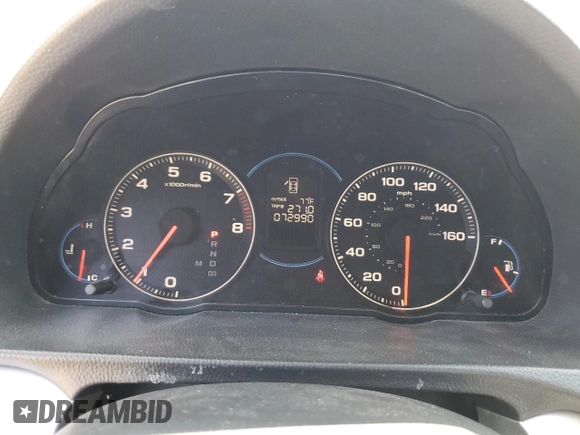 2005 Acura TSX with VIN JH4CL96885C004730, listed as a Copart auction lot 54095975 with 72,990 mi miles and Salvage title. Bid and sale history available at DreamBid. Image 9.