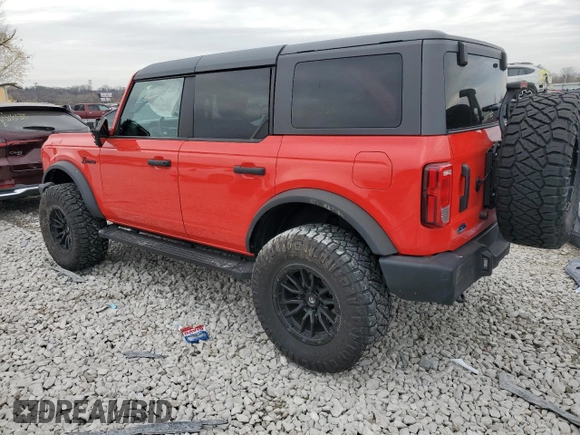 2022 Ford Bronco with VIN 1FMEE5BPXNLB09730, listed as a Copart auction lot 82258344 with 36,738 mi miles and Salvage Title. Bid and sale history available at DreamBid. Image 2.