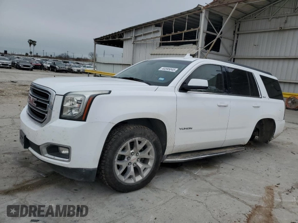 2019 GMC Yukon SLE with VIN 1GKS2AKC5KR386739, listed as a Copart auction lot 44595045 with 80,893 mi miles and Salvage Title. Bid and sale history available at carsss.com. Image 1.