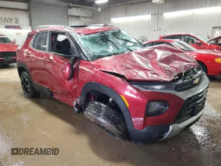 2021 Chevrolet TrailBlazer LT with VIN KL79MRSL1MB121862, listed as a Copart auction lot 50298075 with 48,561 mi miles and Salvage Title. Bid and sale history available at DreamBid. Image 4.