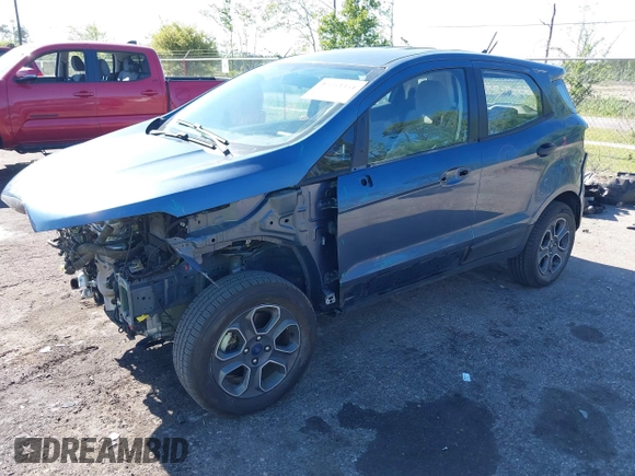 2021 Ford EcoSport S with VIN MAJ3S2FE8MC448292, listed as a IAAI auction lot 42053334 with 47,418 mi miles and . Bid and sale history available at DreamBid. Image 18.